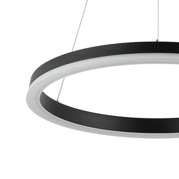 Baxter Modern Contemporary Aluminum Integrated LED Hoop Pendant
